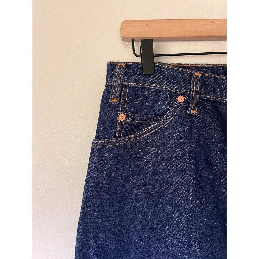 Vintage 1992 Levi's 550 Relaxed Fit Tapered Indigo Jeans Men's 34x36 Orange Tab